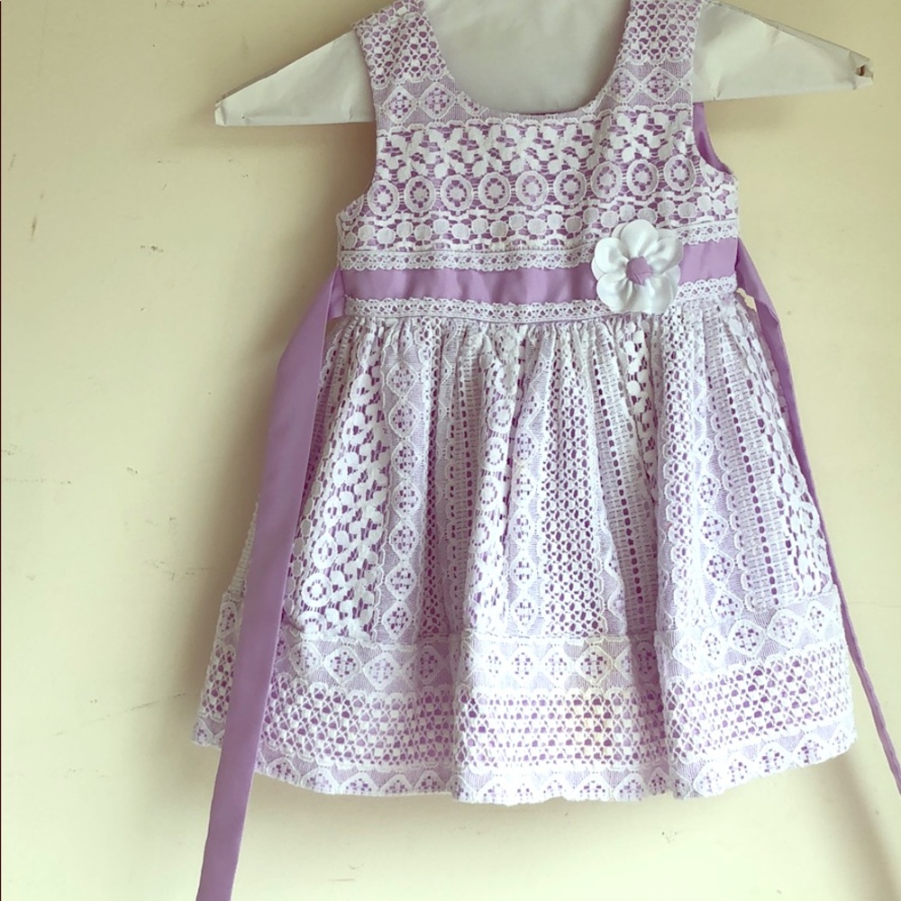 White palace and purple dress